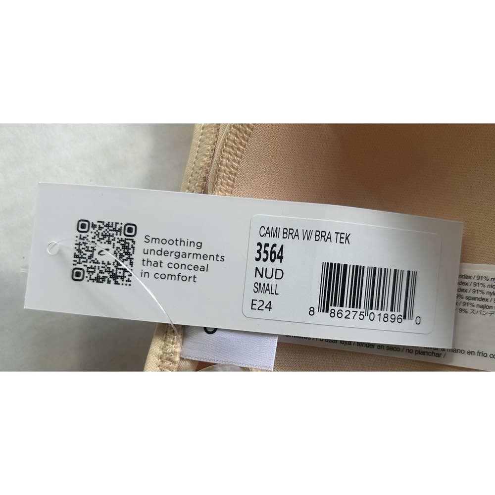 Capezio Camisole Bra w/ BraTek NWT Nude Size Small Dance Competitive Cheer - Picture 5 of 6